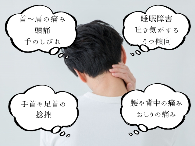 交通事故　多い症状