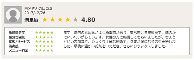 リラクゼーションマッサージ２